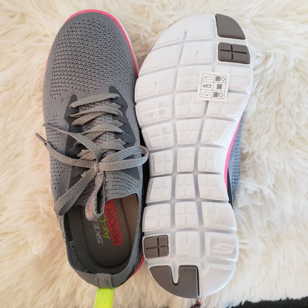SKECHERS Flex Appeal 2.0 Air-Cooled Stretch Knit Sneakers--NWT--7.5 - Picture 7 of 8